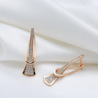 Pendientes de cristal Radiant Layers | Dorado