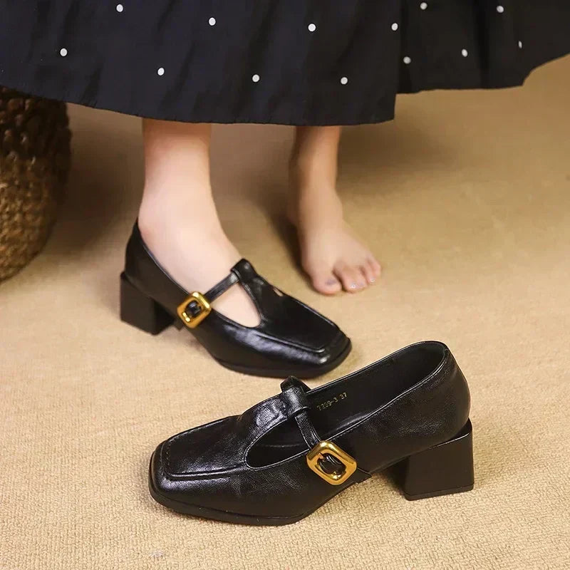 Sapatos Mary Jane franceses Dorvanna