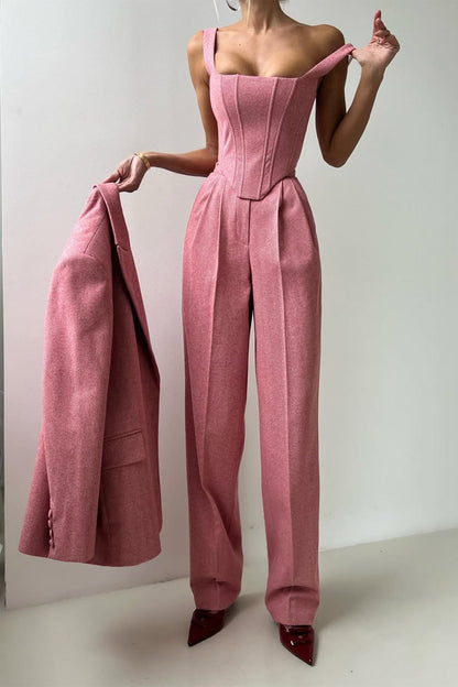 Grace – Dreiteiliges Set mit zweireihigem Blazer