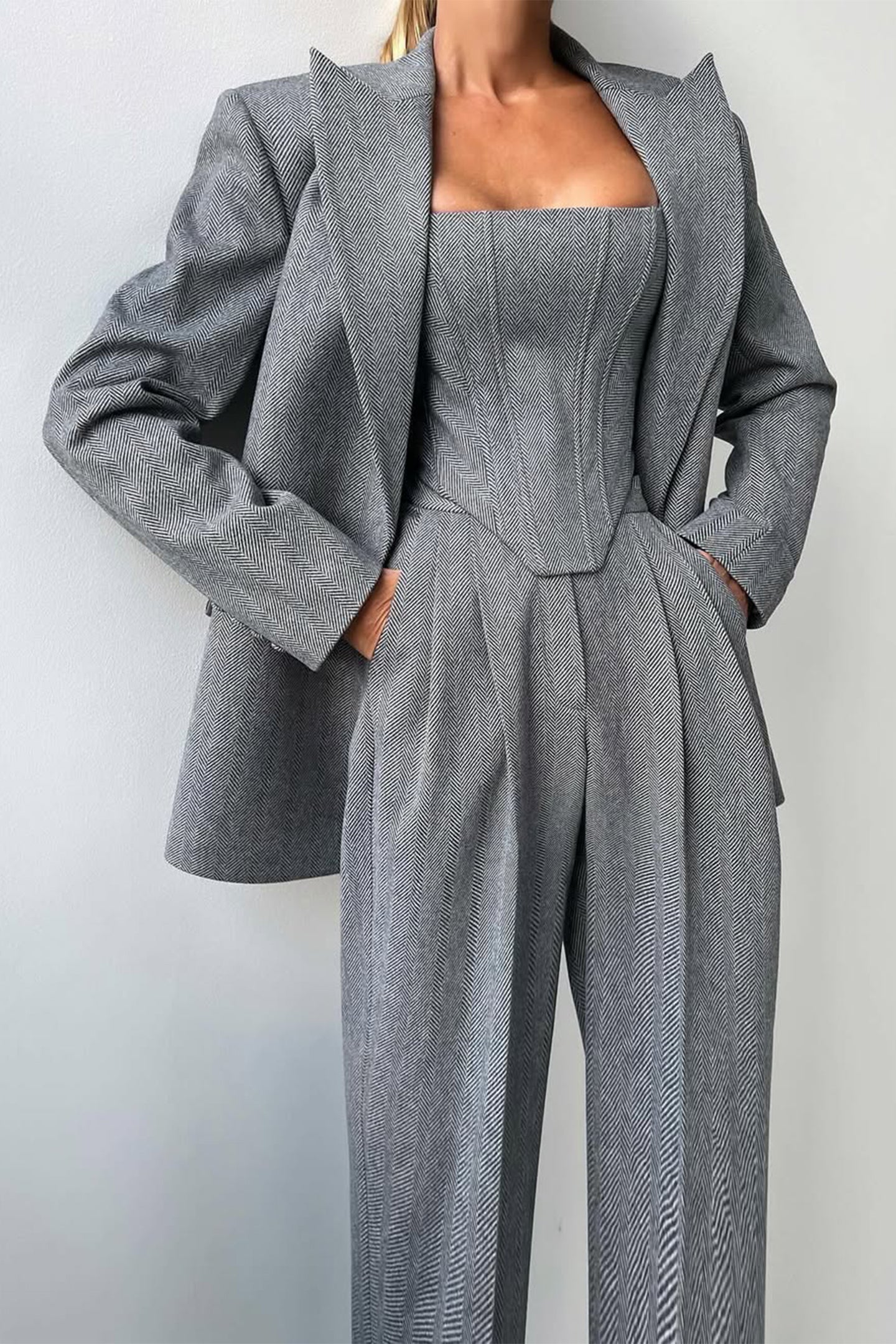 Grace – Dreiteiliges Set mit zweireihigem Blazer