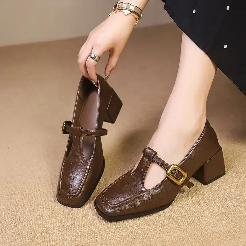 Sapatos Mary Jane franceses Dorvanna