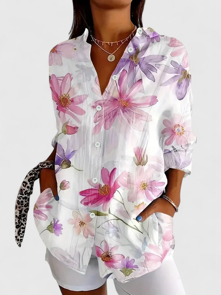 Anica | Blusa artística abotonada