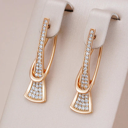 Pendientes de cristal Radiant Layers | Dorado