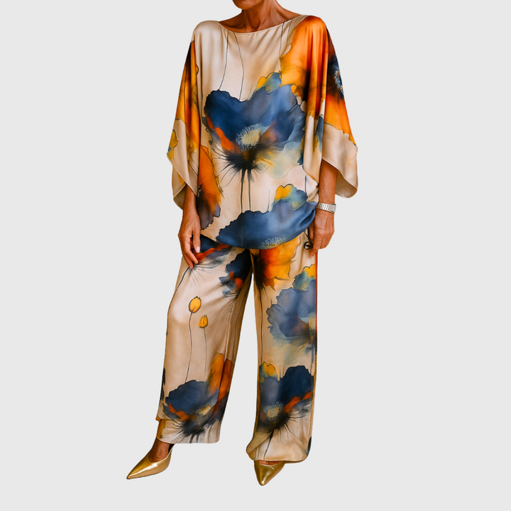 Maelora | Satin Two-Piece Women's Set