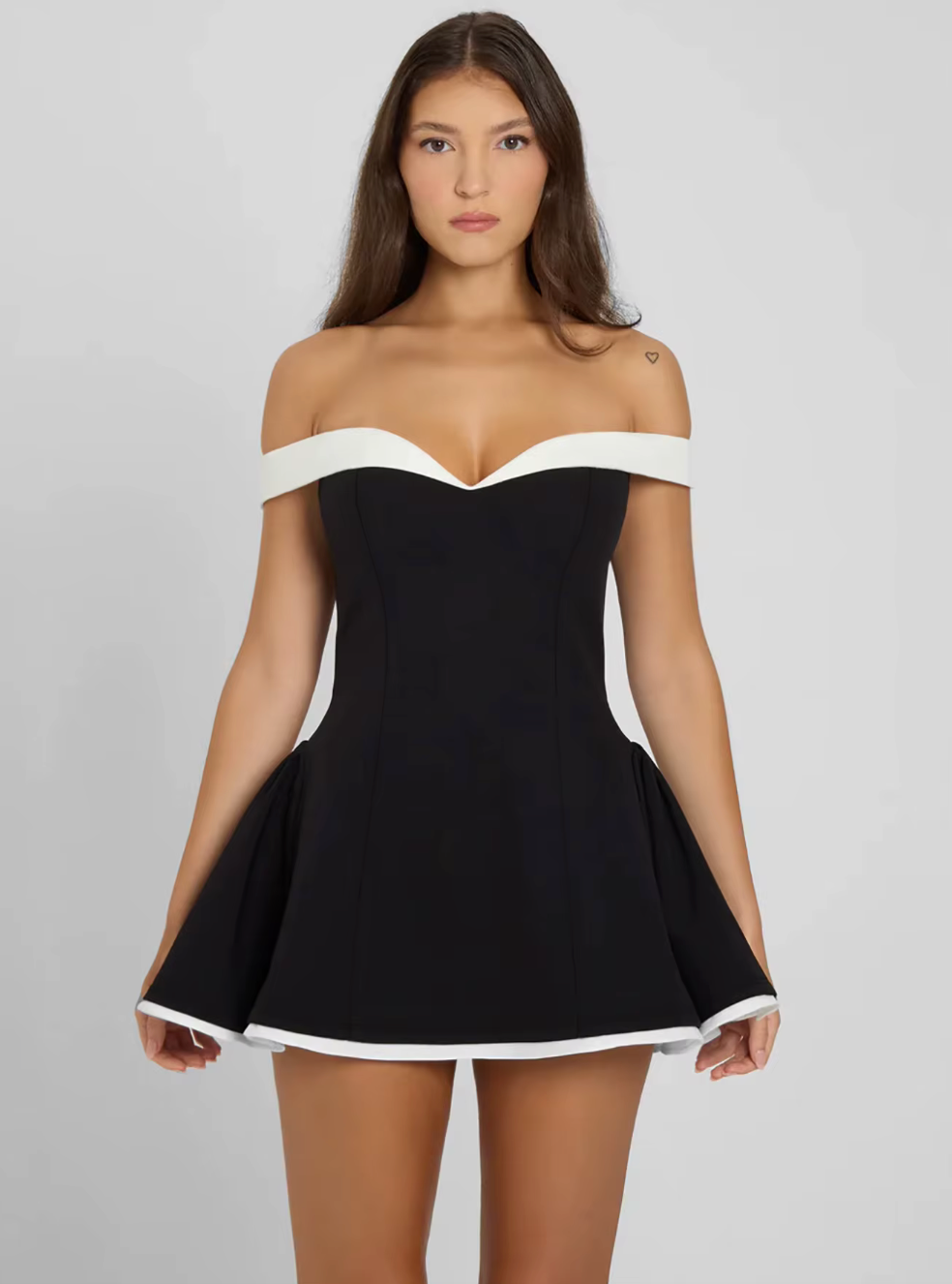 GIANNA | VESTIDO ELEGANTE OMBRO A OMBRO