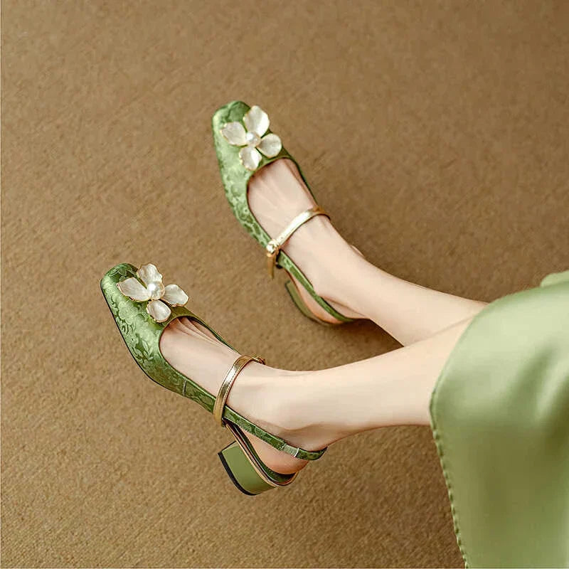 Scarpins Slingback Genine