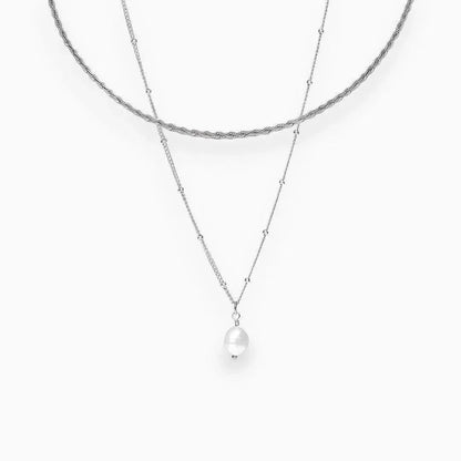 Séravelle | Modern Choker Set with Pearl Pendant