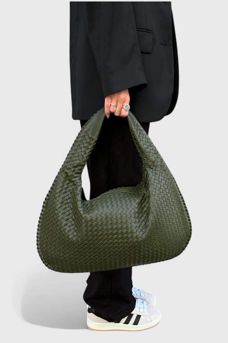 Tilly strikket skuldertaske