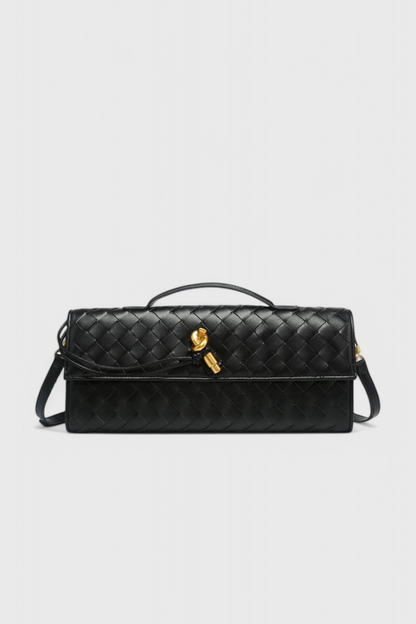 Bolso de mano Melanie con detalle de nudo dorado