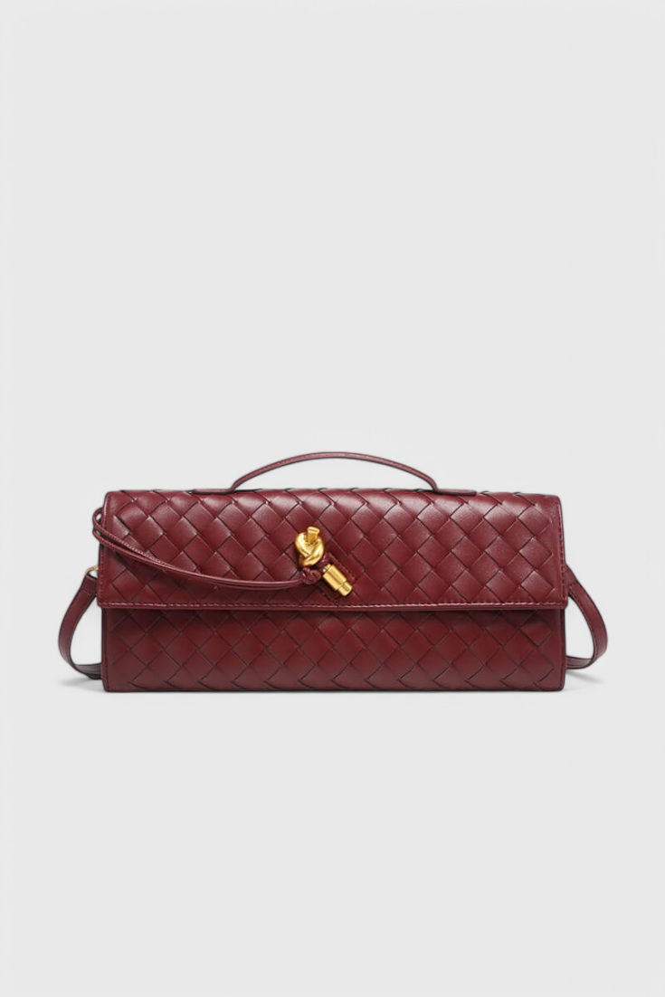 Bolso de mano Melanie con detalle de nudo dorado