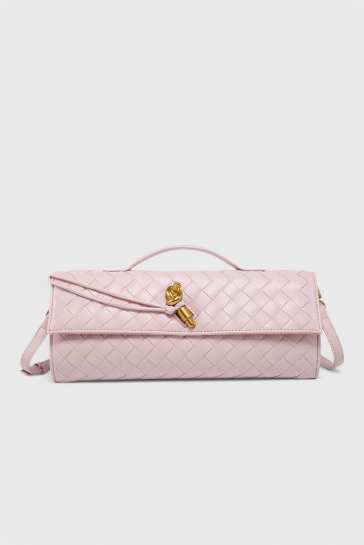 Bolso de mano Melanie con detalle de nudo dorado