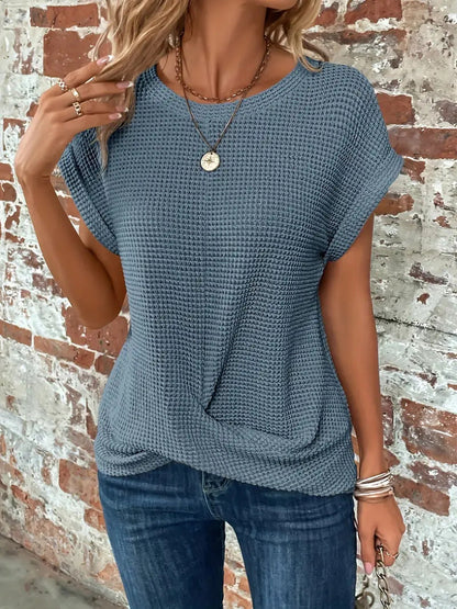 Sophie - A camiseta romântica de gola redonda
