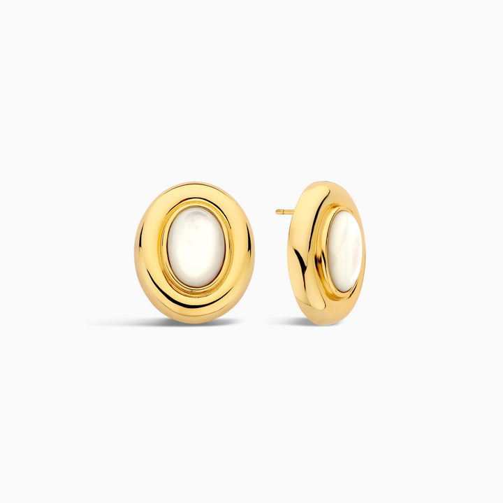 Ameliyana | Pendientes de botón en oro de 18k