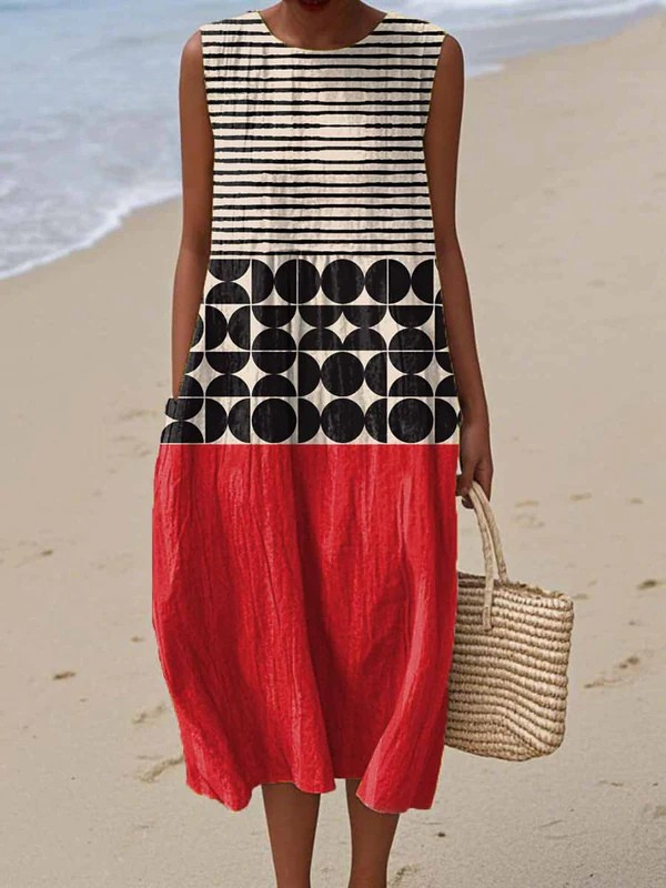 Indie | Vestido midi bicolor
