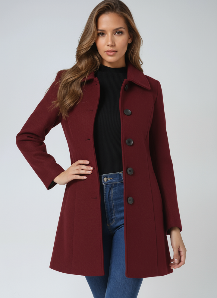 Rosalie – Taillierter Mantel mit Knopfleiste