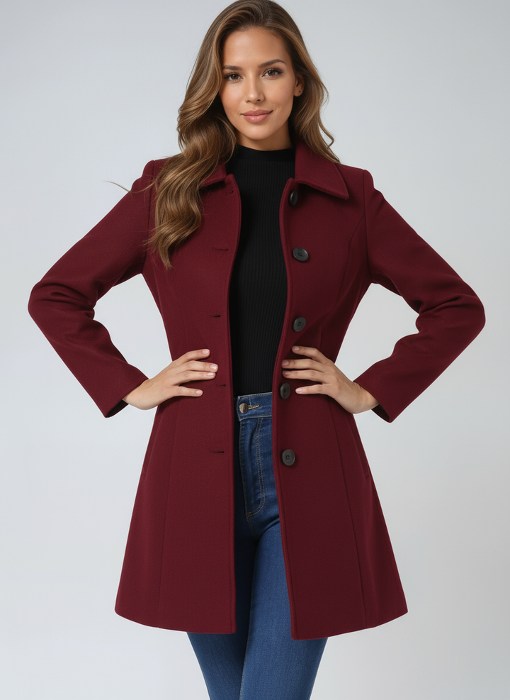 Rosalie – Taillierter Mantel mit Knopfleiste
