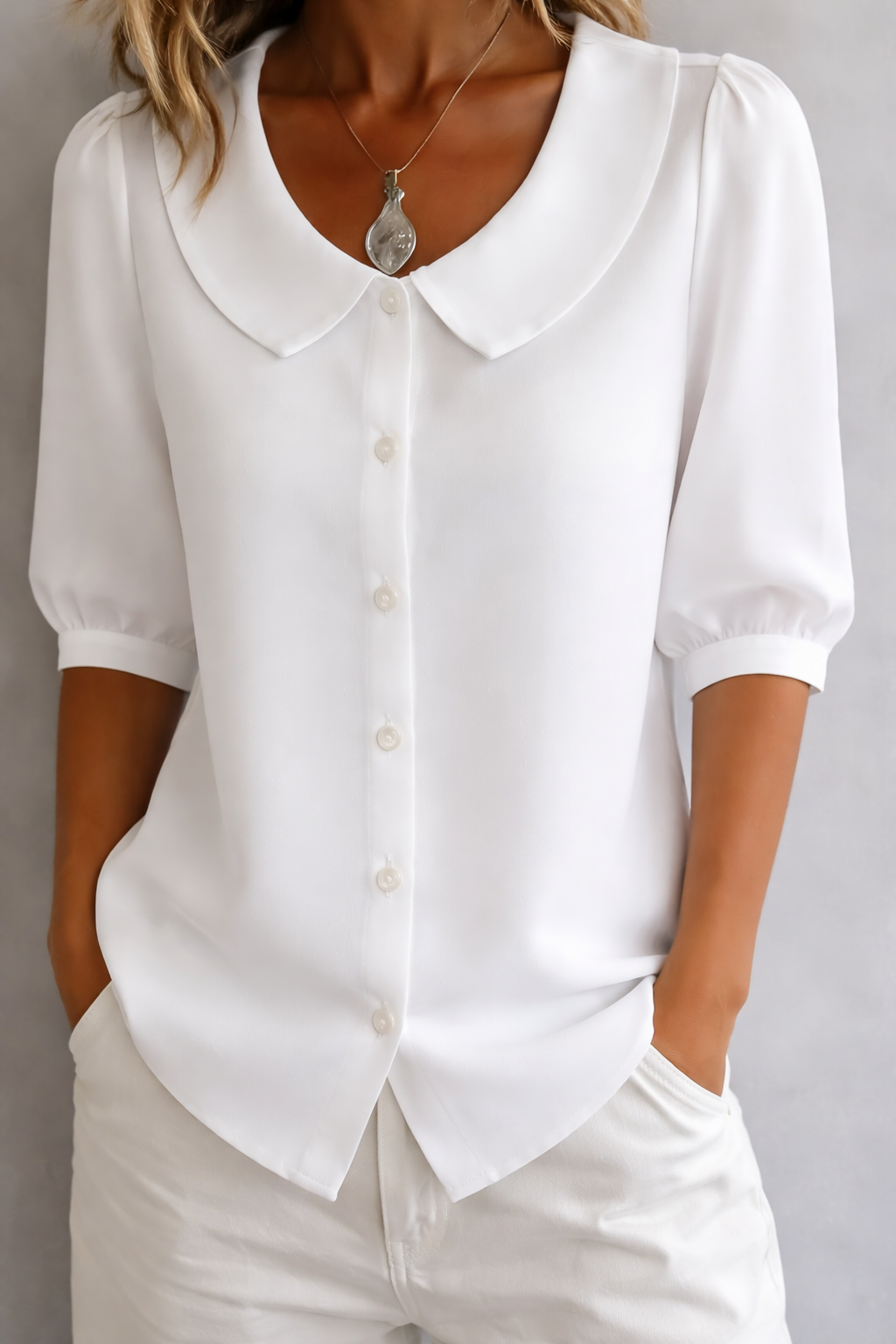 Petra | Bluse mit Kragen