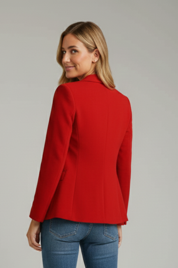 Blazer de mujer con solapa de muesca y un botón