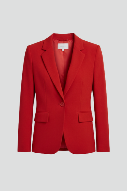 Blazer de mujer con solapa de muesca y un botón
