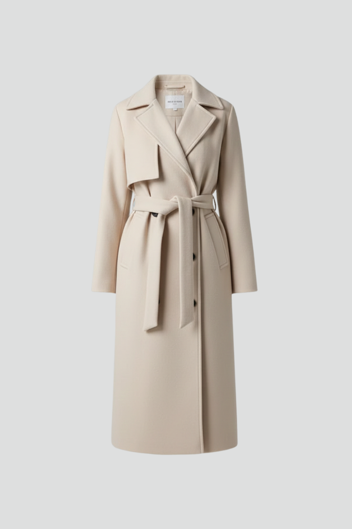 Vanessa Beaumont | Double Breasted Long Coat For Women