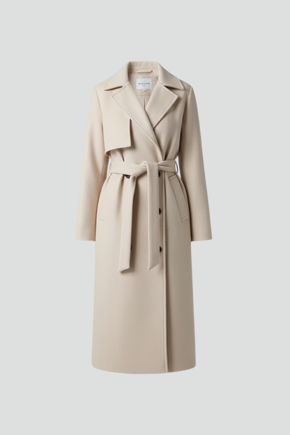 Vanessa Beaumont | Double Breasted Long Coat For Women