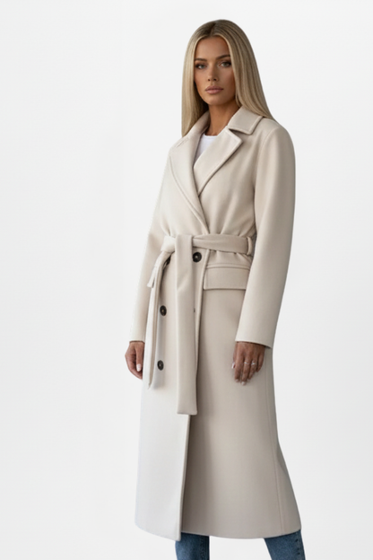 Vanessa Beaumont | Double Breasted Long Coat For Women