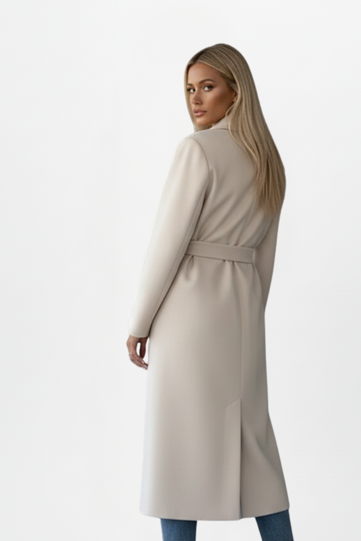 Vanessa Beaumont | Double Breasted Long Coat For Women