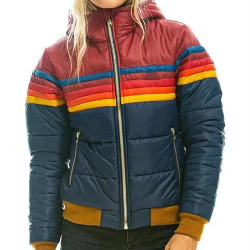 Sophia Morreta | Retro-Pufferjacke mit Kapuze für Damen
