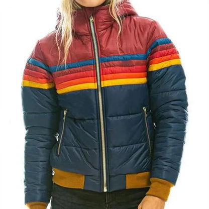 Lisa | Chaqueta acolchada retro con capucha para mujer