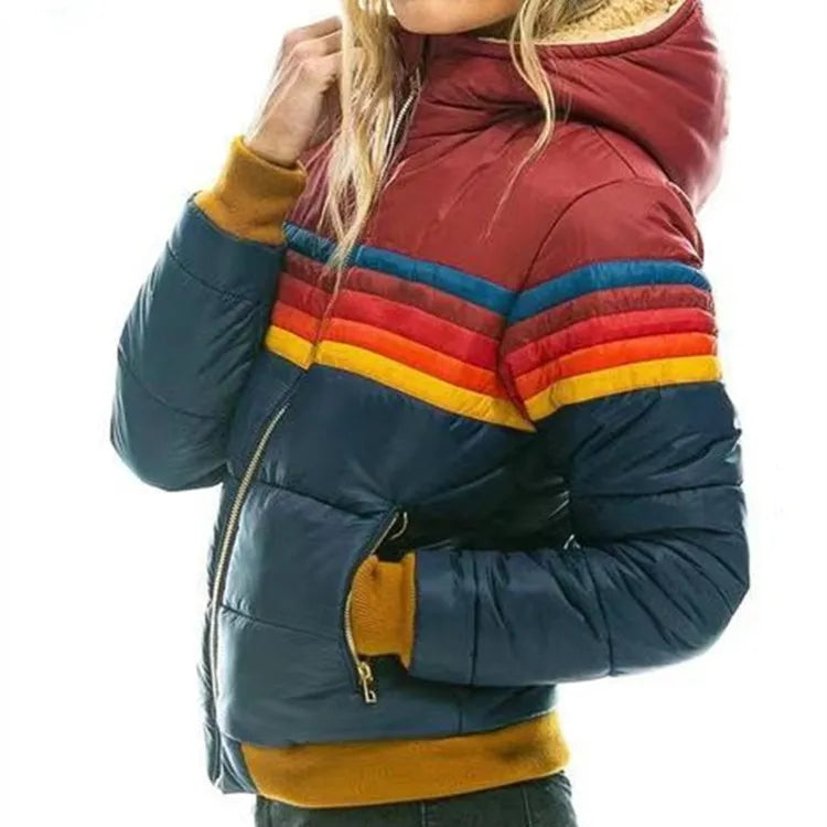Sophia Morreta | Retro-Pufferjacke mit Kapuze für Damen