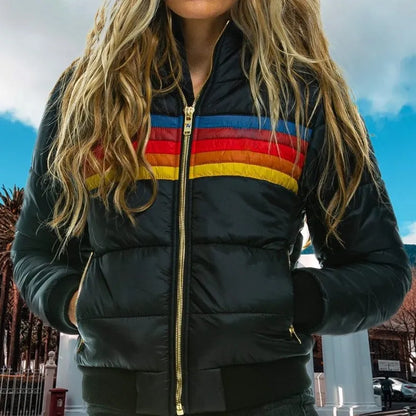 Sophia Morreta | Retro-Pufferjacke mit Kapuze für Damen