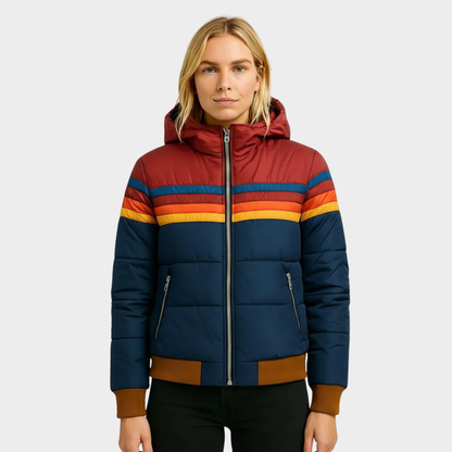 Lisa | Chaqueta acolchada retro con capucha para mujer