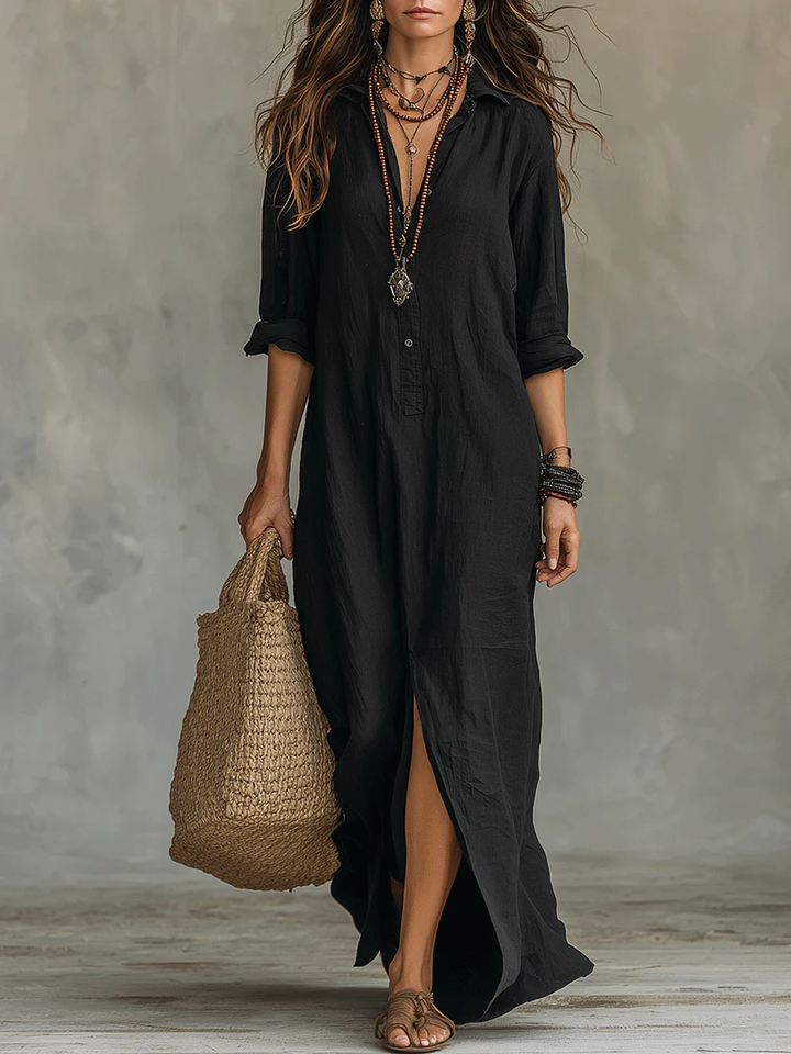 WILLOW | Vestido Maxi Sin Esfuerzo Silueta Favorecedora Uso Diario Versátil