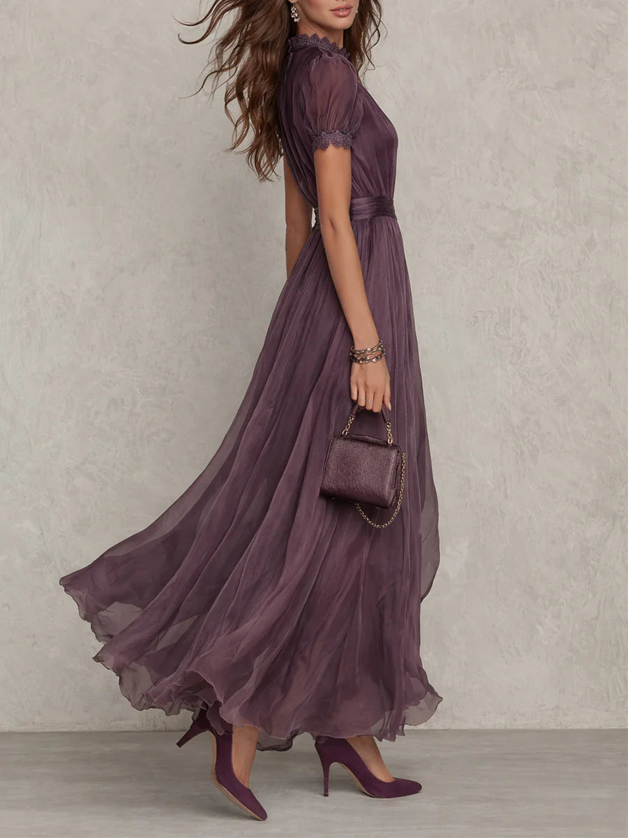 Ashley | Vintage maxi šaty z šifonu