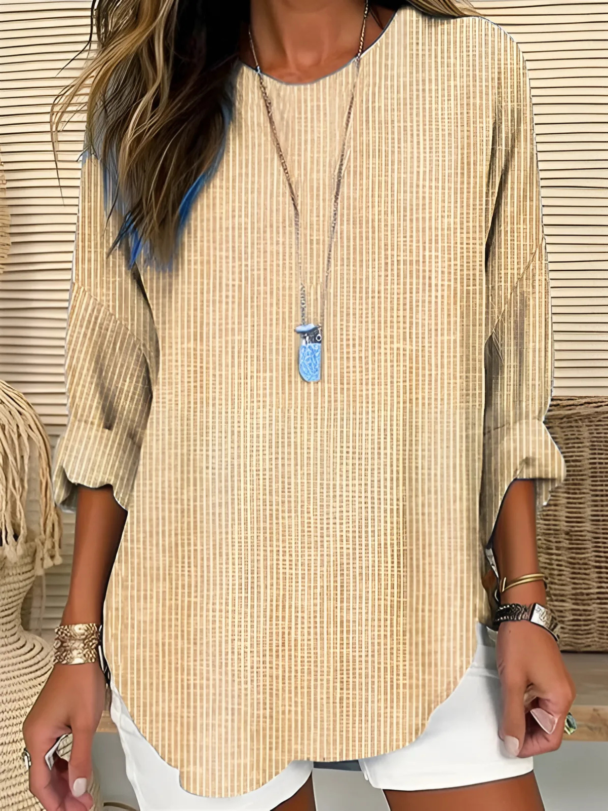 Rhea | Klassisk stribet bluse