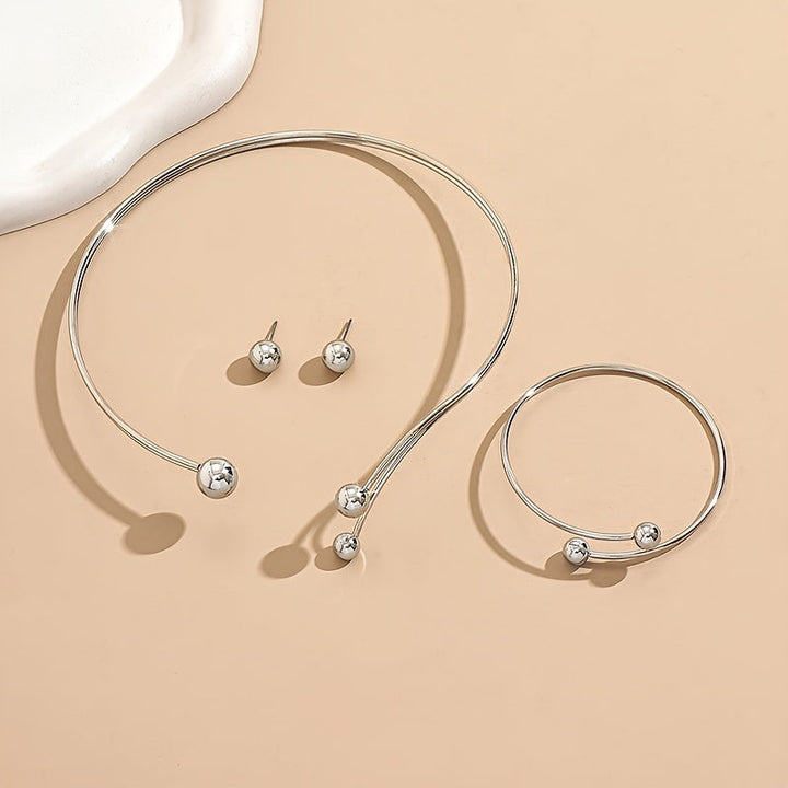 Conjunto de joyería geométrica moderna