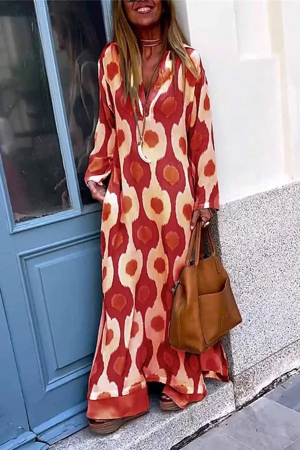 Mirella | Maxikjole med print