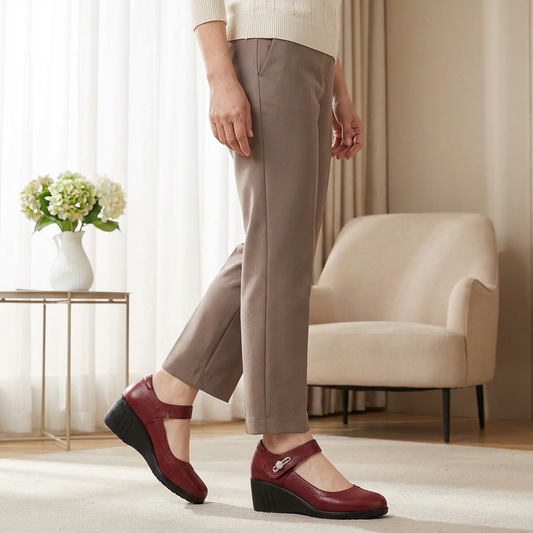 Lydia – Sapatos Elegantes de Conforto com Salto Médio