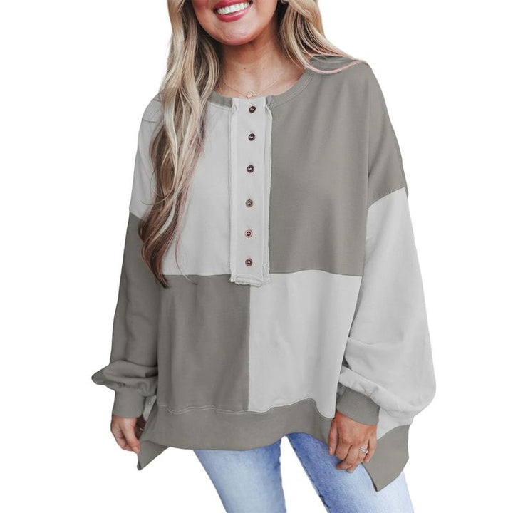 VICTORIA™ - Blusa Casual de Manga Longa com Gola Careca para Looks Diários