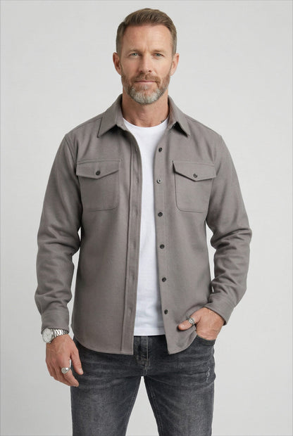 Abel | Men's Button-Up Overshirt with Chest Pockets