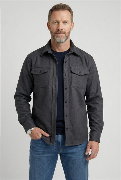 Abel | Men's Button-Up Overshirt with Chest Pockets