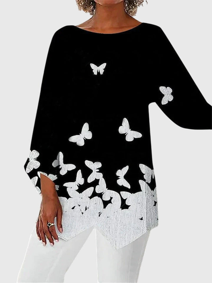Alayah™ | Blusa Elegante com Gola Redonda