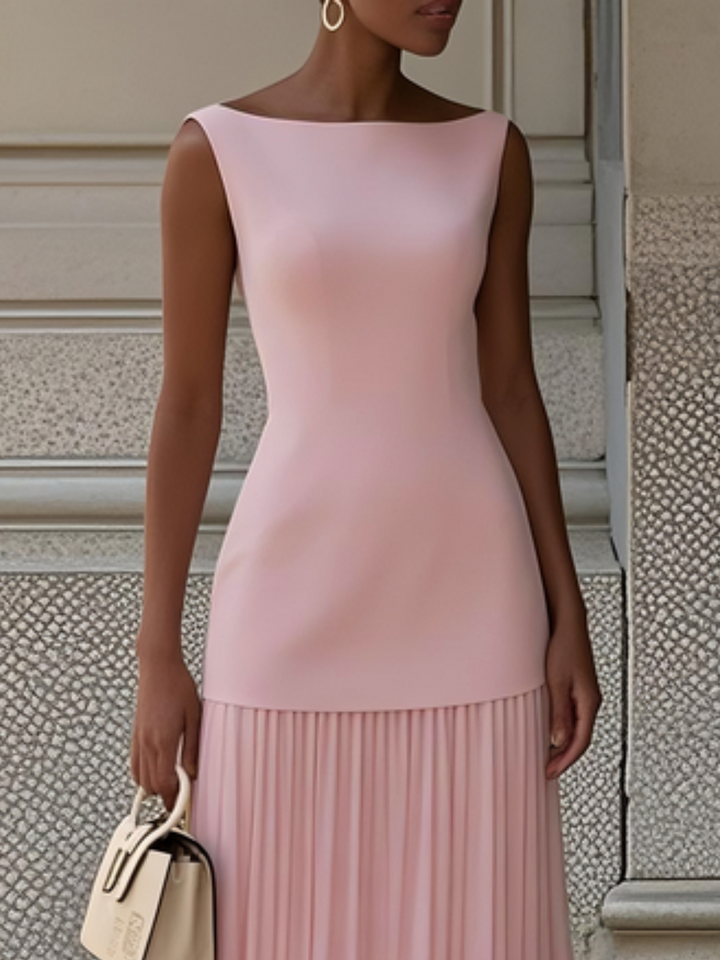 Micaela | Robe longue plissée de design
