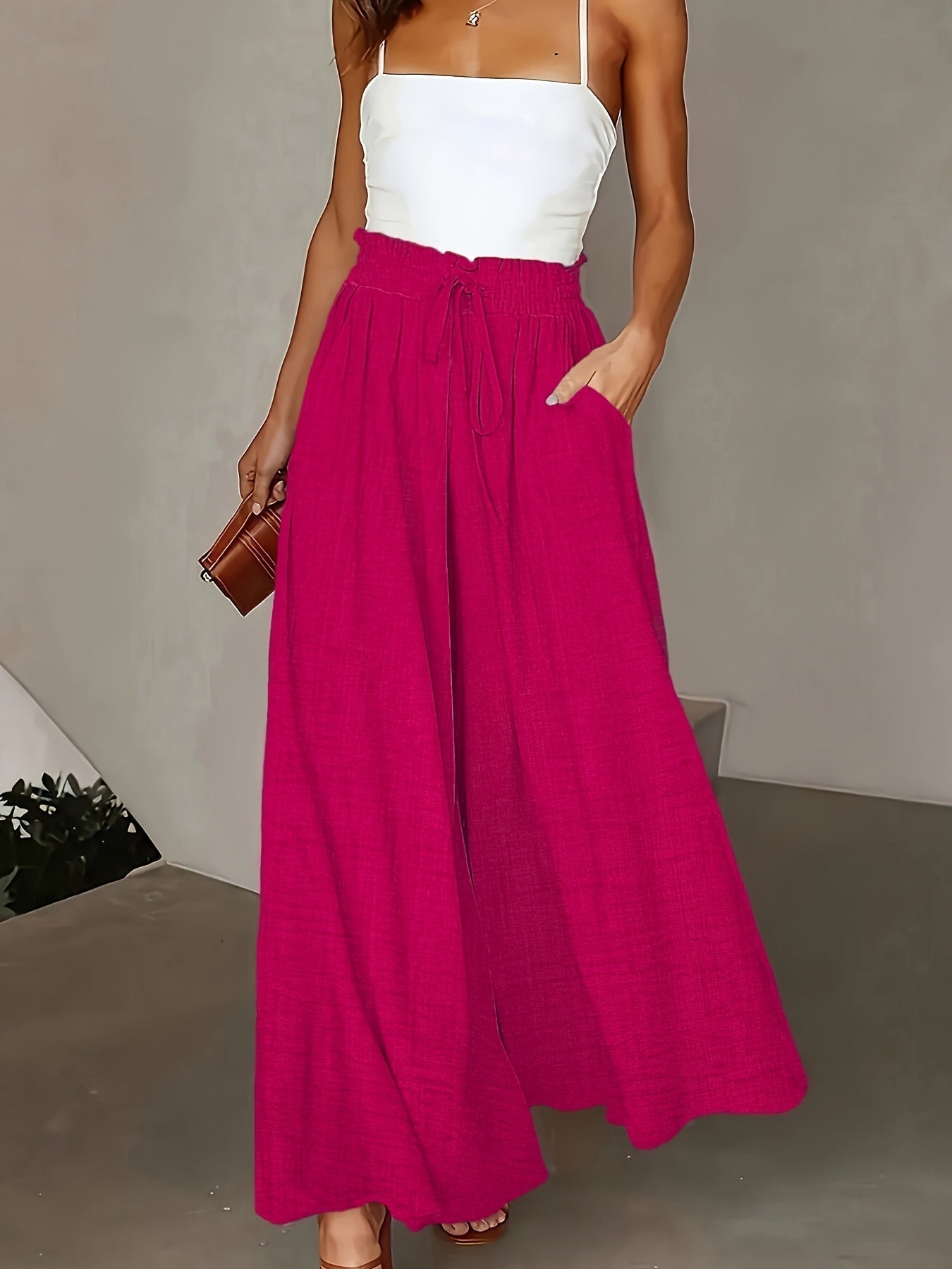 Amelia | Pantalones elegantes de pierna ancha