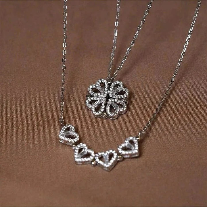 Collar Amora Quadrifolia | Oro blanco