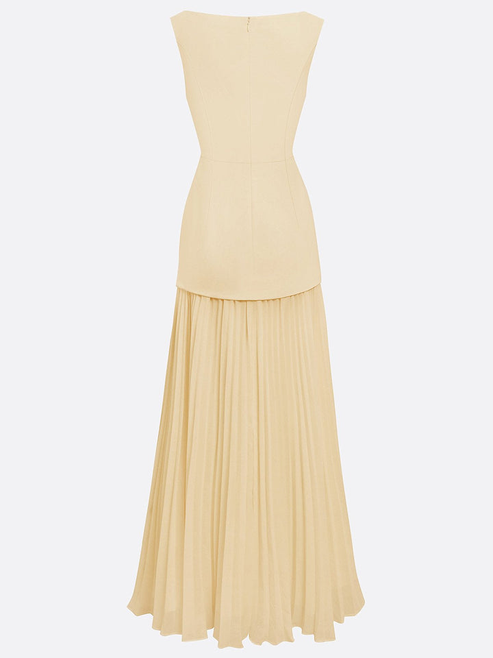 Micaela | Robe longue plissée de design