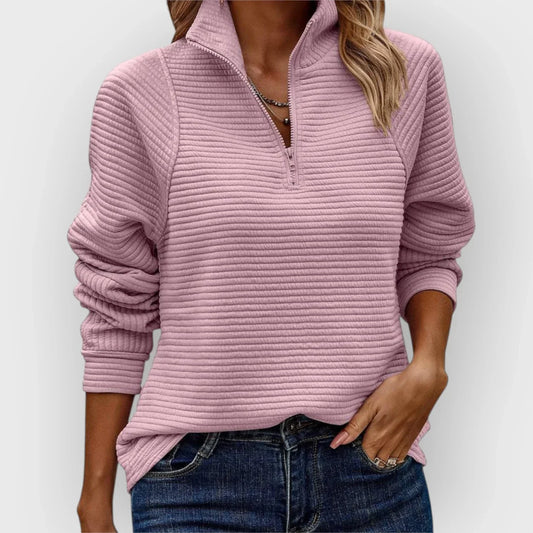 Olivia | Sudadera con media cremallera