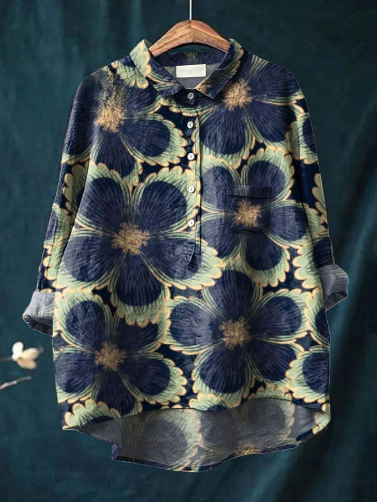 Sophia | Camisa Floral com Estampa de Flores