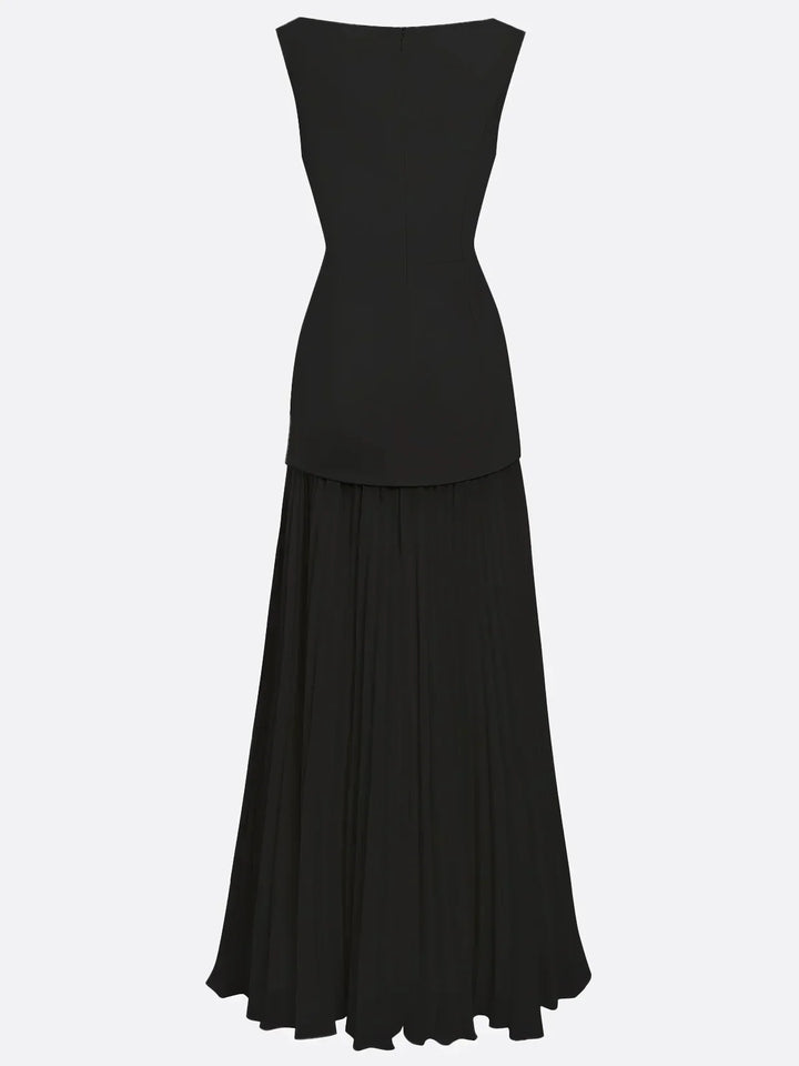Micaela | Robe longue plissée de design