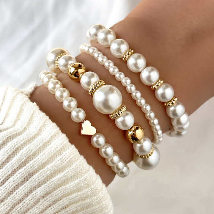 Perlen-Herz-Armband-Set